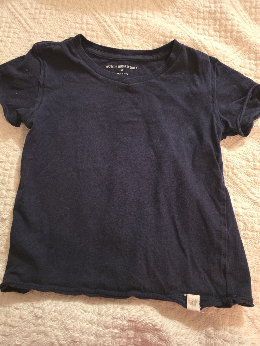 Burt's Bees Kids Navy Short Sleeve Crew Tee